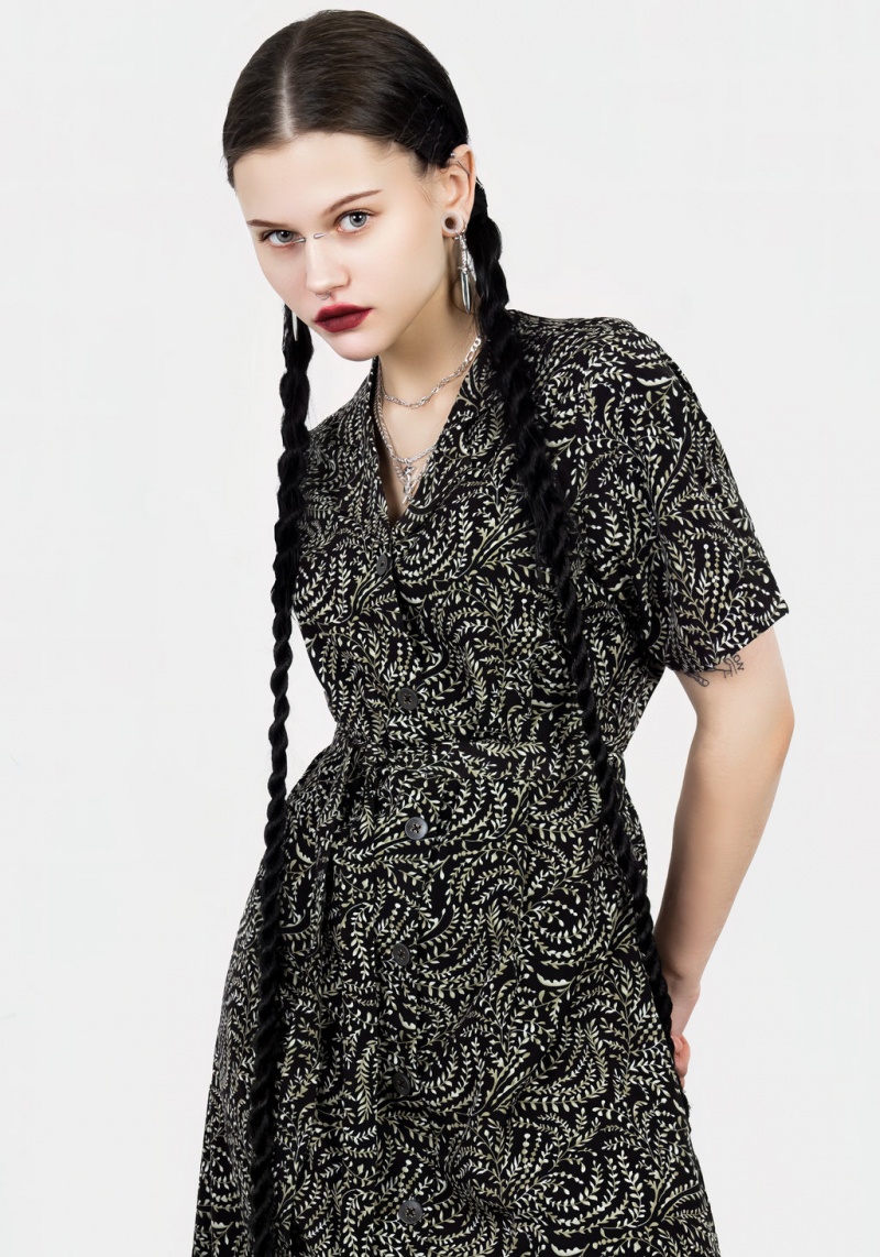 Disturbia Tendril Midi Shirt Robe | WIX-24822420