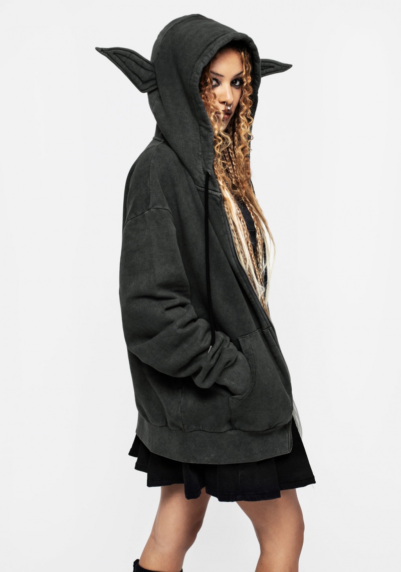 Disturbia Hermit Ear Hoody | XJO-46639035