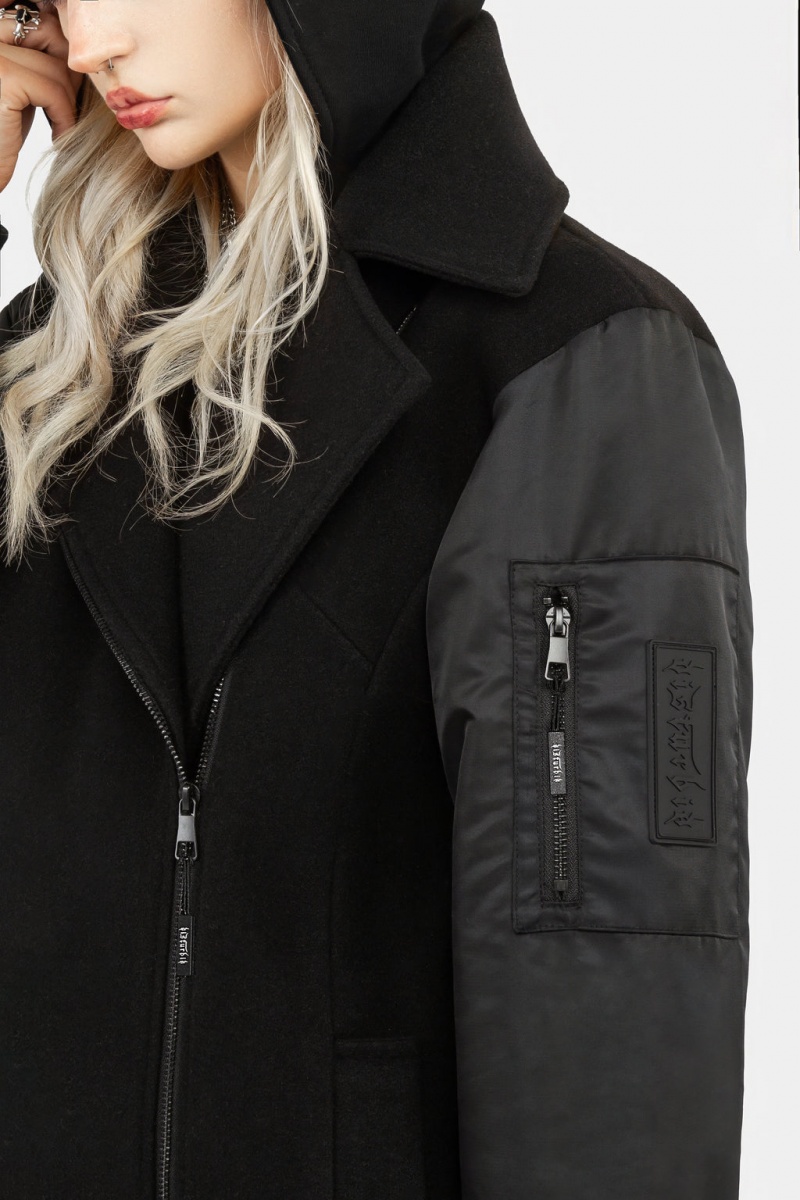 Disturbia Doomsday Bomber Coat with Detachable Hood | NWN-45244324