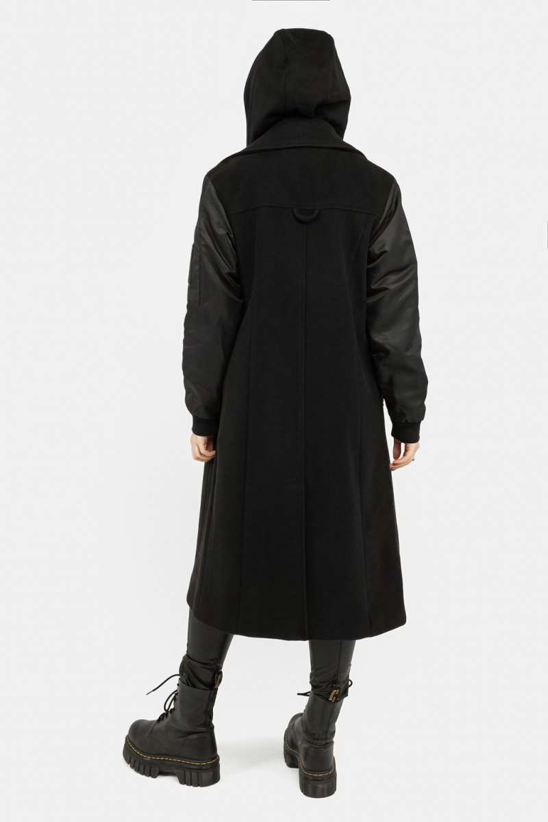 Disturbia Doomsday Bomber Coat with Detachable Hood | NWN-45244324