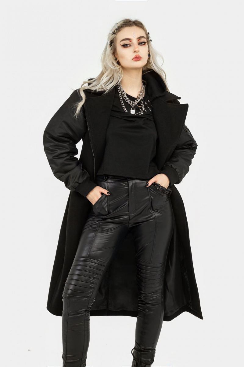 Disturbia Doomsday Bomber Coat with Detachable Hood | NWN-45244324