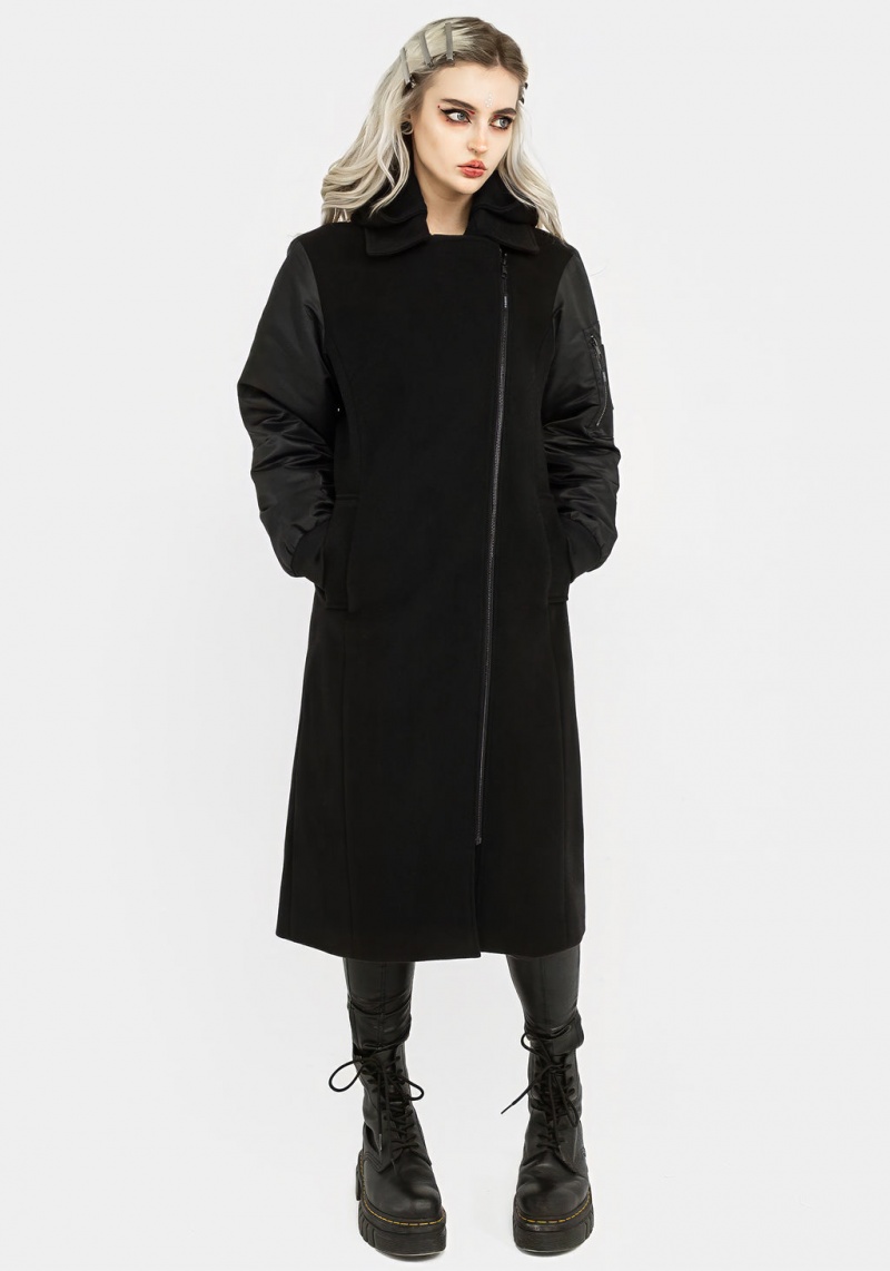 Disturbia Doomsday Bomber Coat with Detachable Hood | NWN-45244324