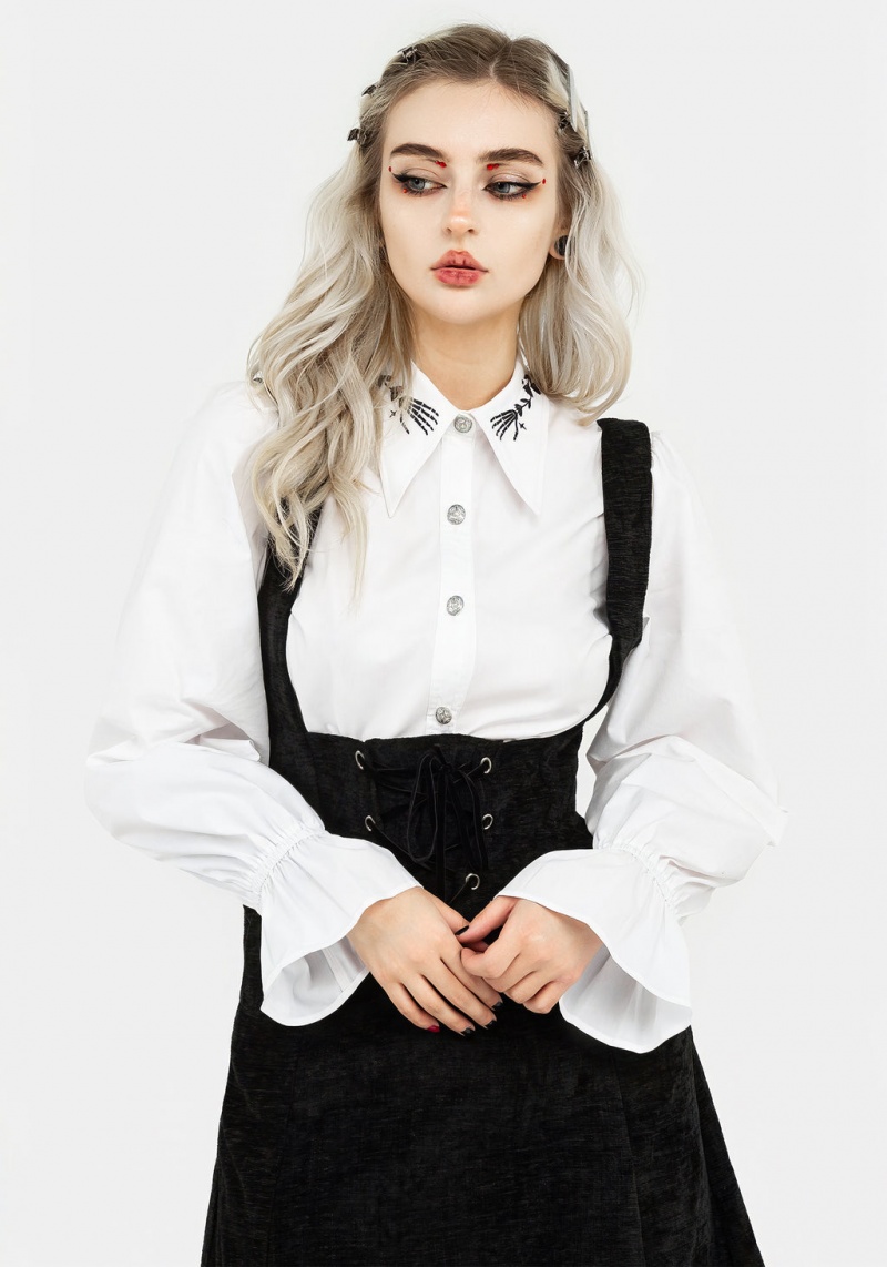 Disturbia Tempora Embroidered Button Up Shirt | RNG-15797909