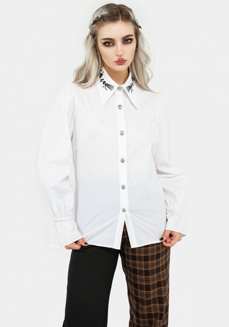 Disturbia Tempora Embroidered Button Up Shirt | RNG-15797909