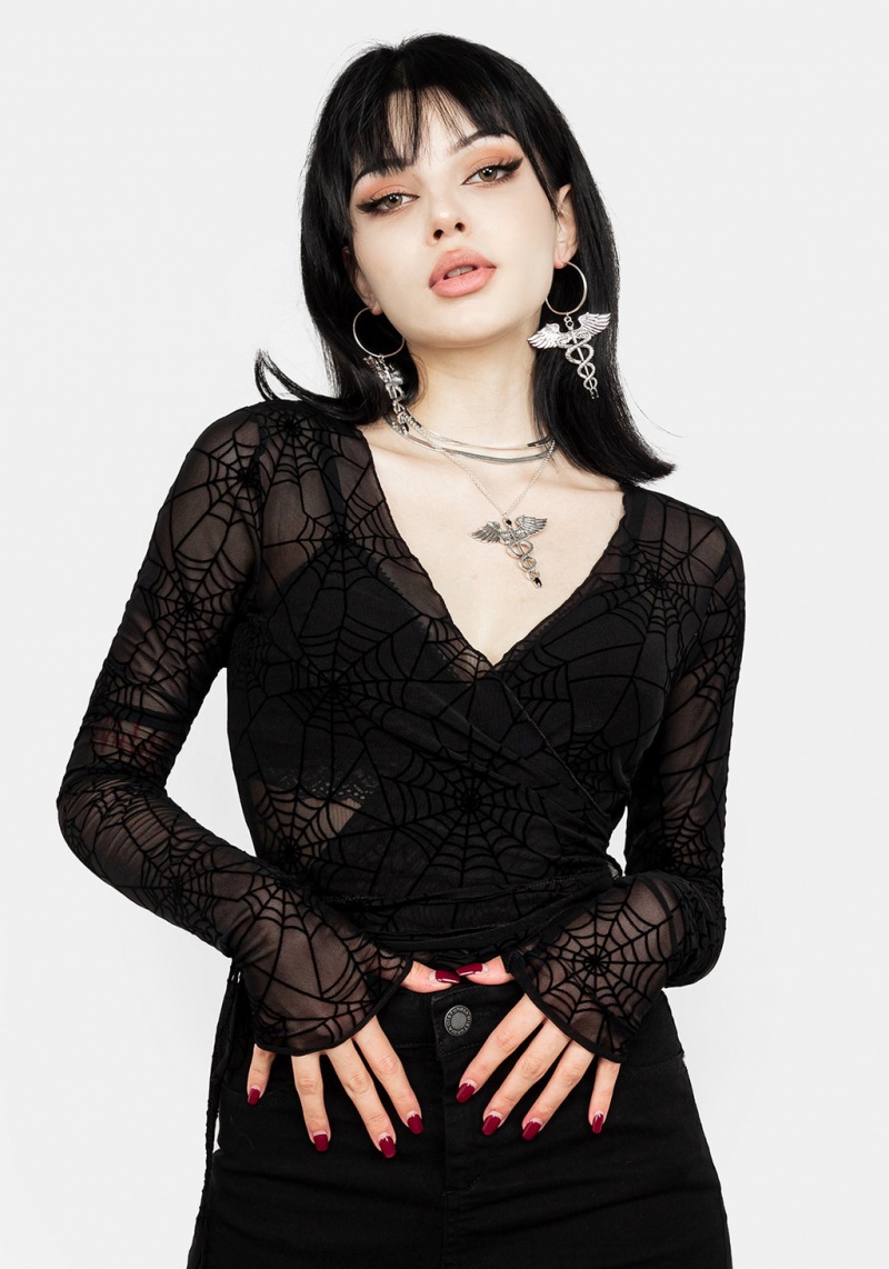 Disturbia Venom Mesh Wrap Top | YSO-55585598