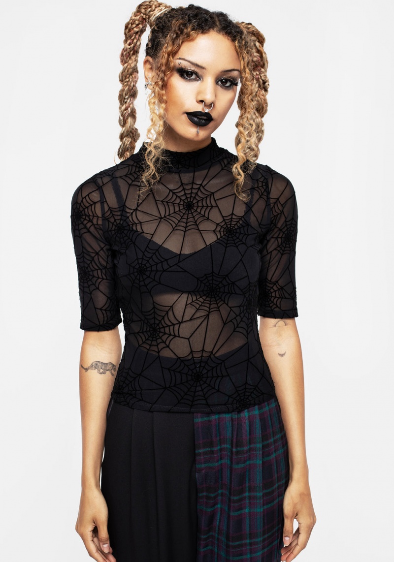 Disturbia Venom Mesh Top | HDC-31469805