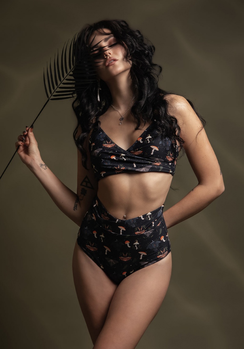 Disturbia Luna Moth Twist Bikini Top | BOY-02192649