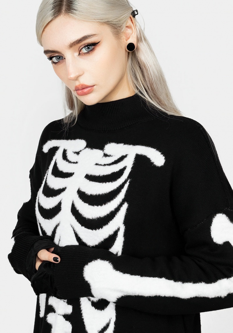 Disturbia Skeletus Oversized Jumper | XGT-80479401