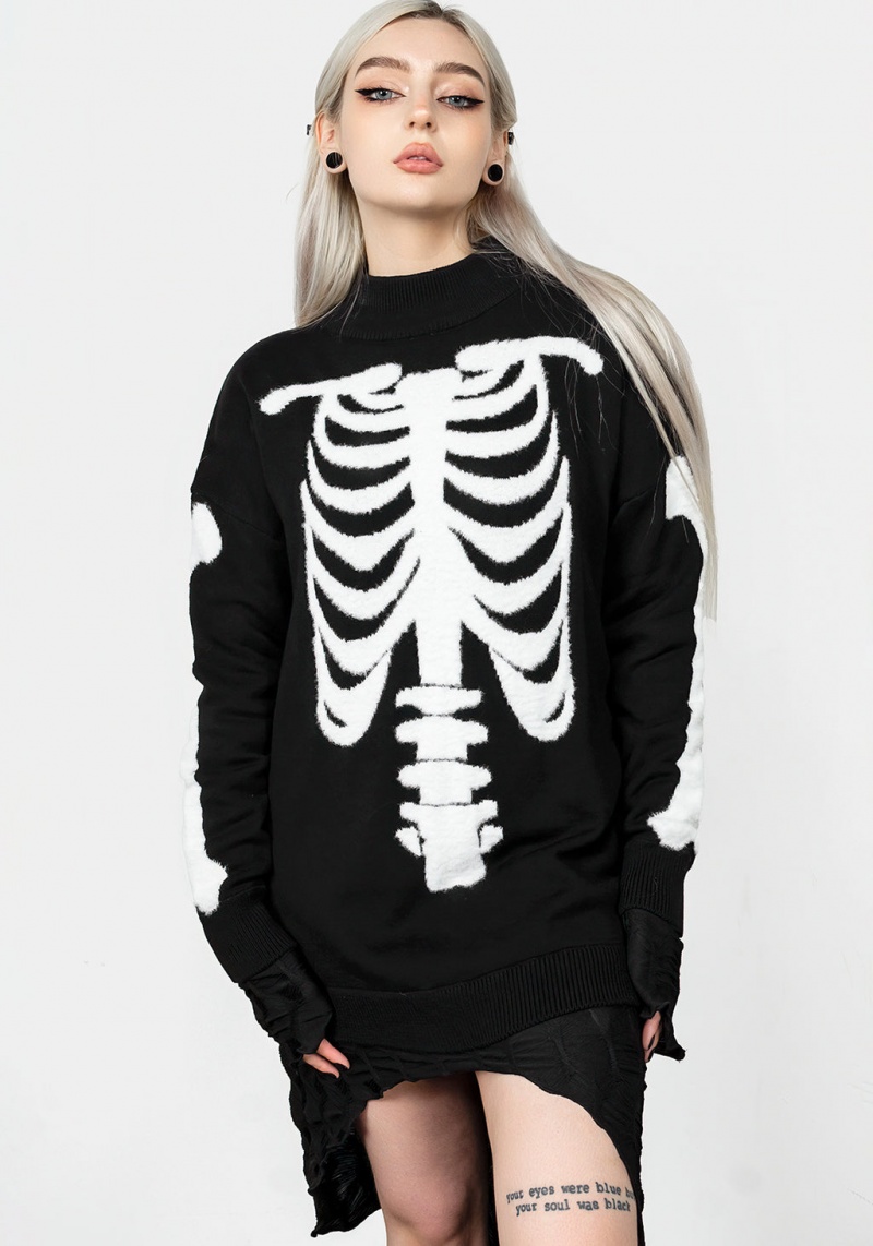 Disturbia Skeletus Oversized Jumper | XGT-80479401