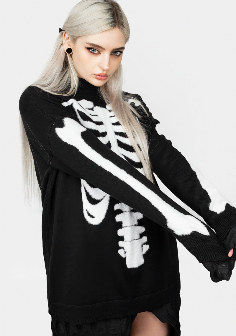 Disturbia Skeletus Oversized Jumper | XGT-80479401