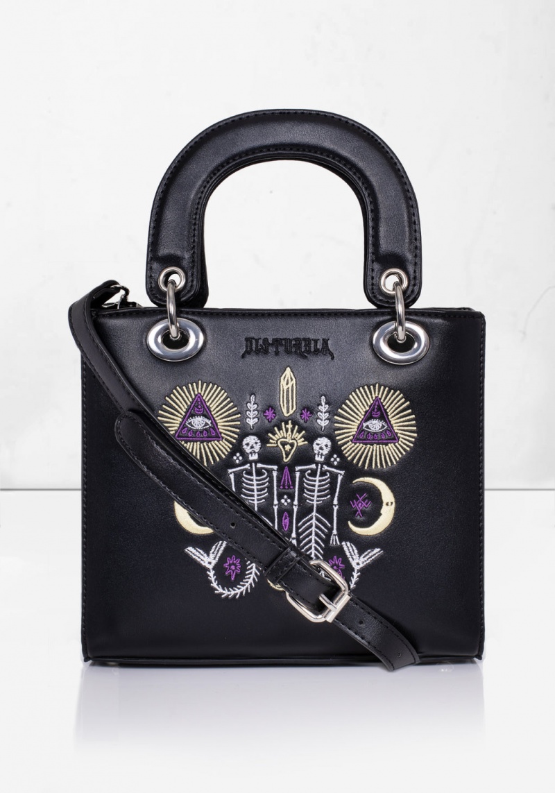 Disturbia Salacia Embroidered Mini Handbag | ZCZ-50134245