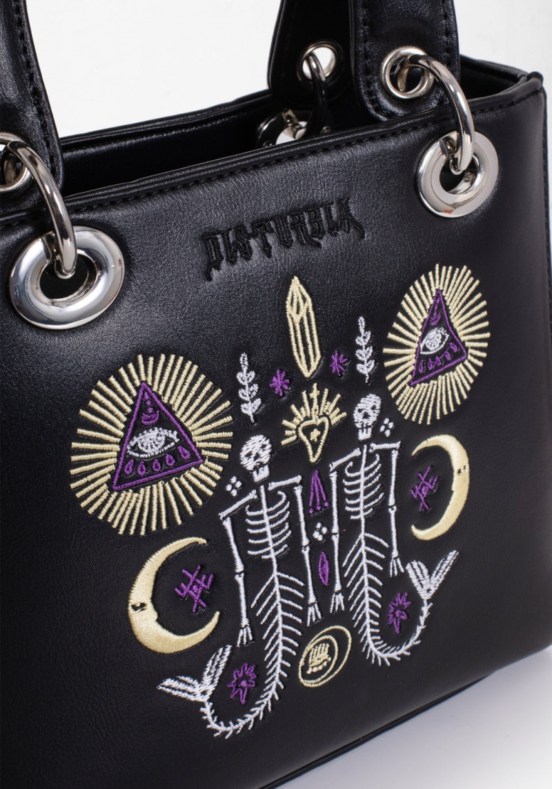 Disturbia Salacia Embroidered Mini Handbag | ZCZ-50134245