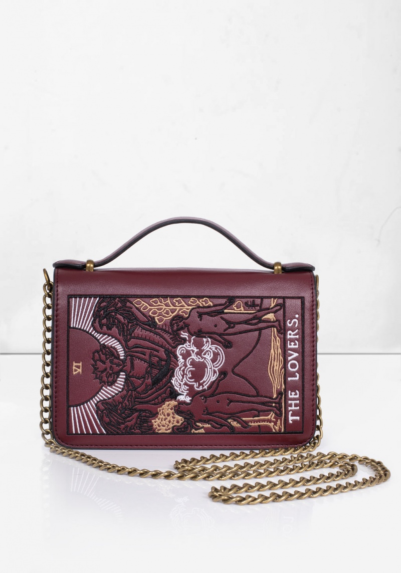 Disturbia Lovers Embroidered Crossbody Clutch Bag | EMX-67713561