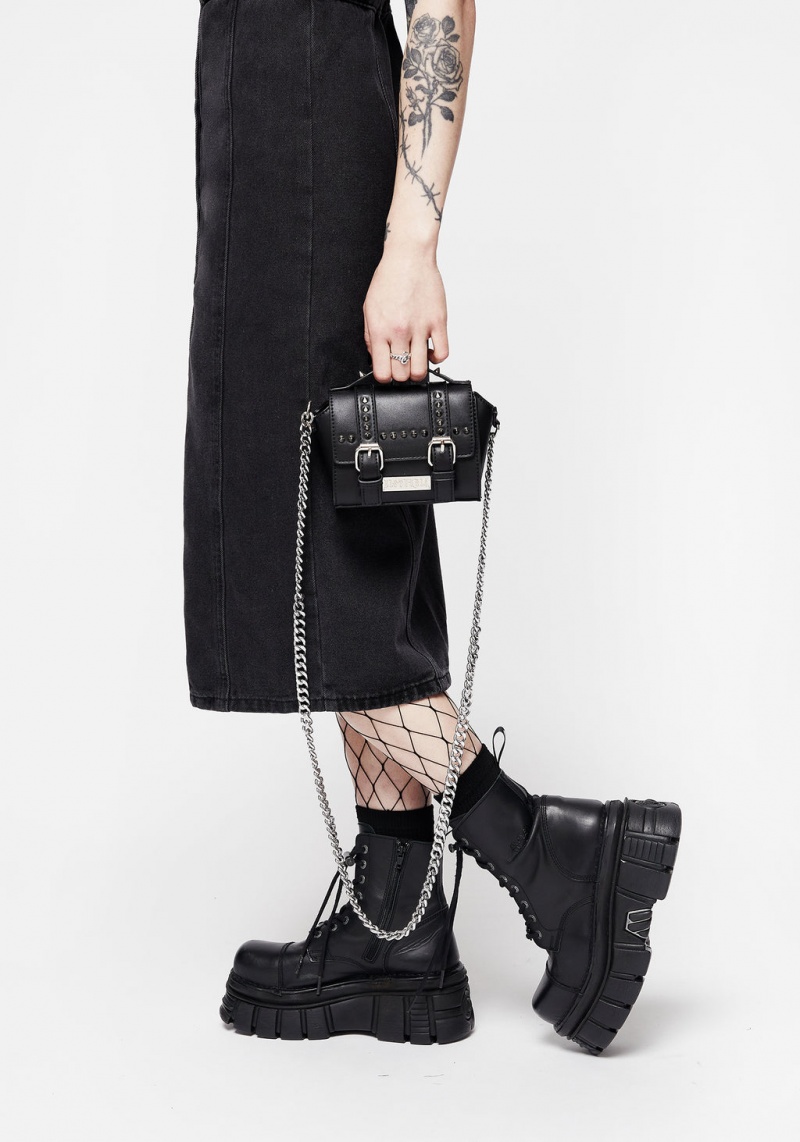 Disturbia Anarcho Mini Spiked Shoulder Bag | OVH-98464811