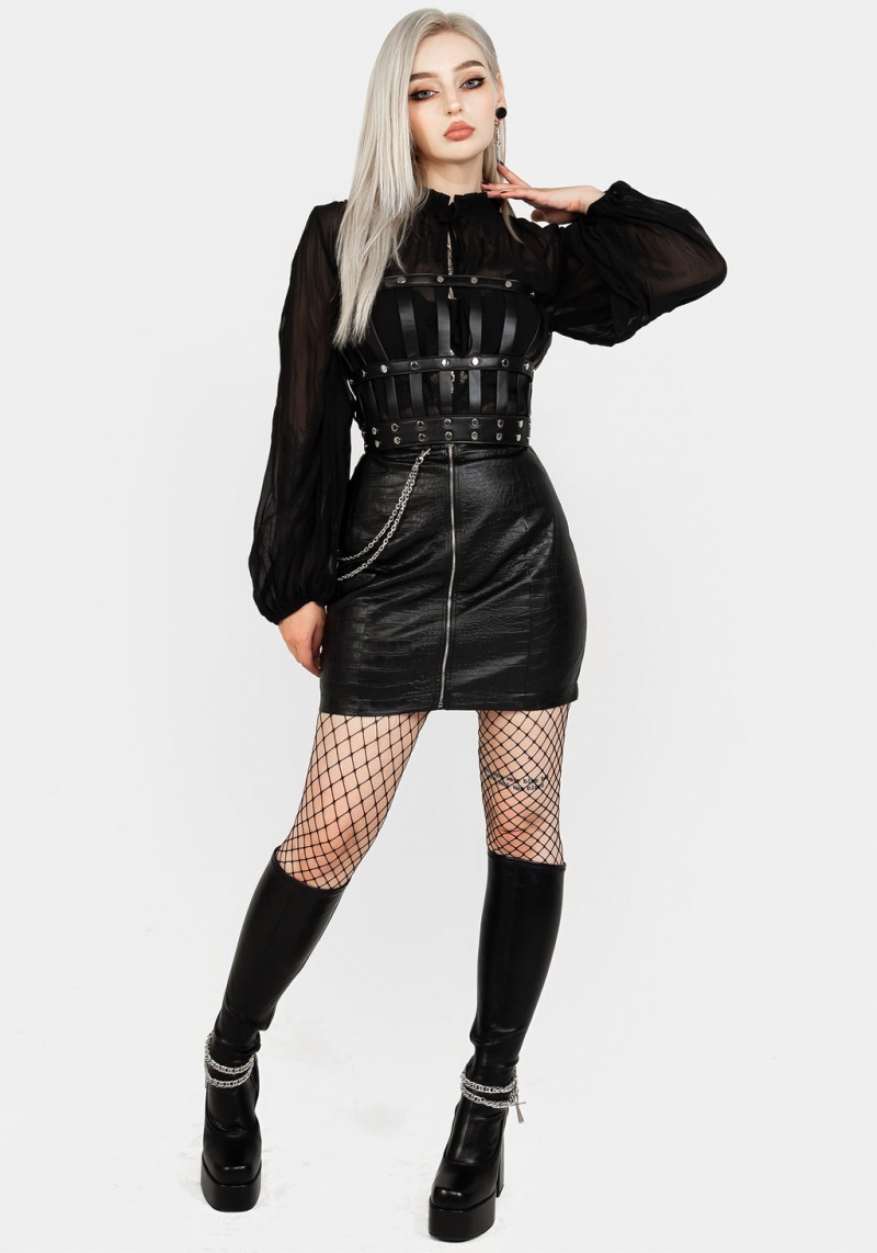 Disturbia Ripper Caged Harness | QVU-99241663